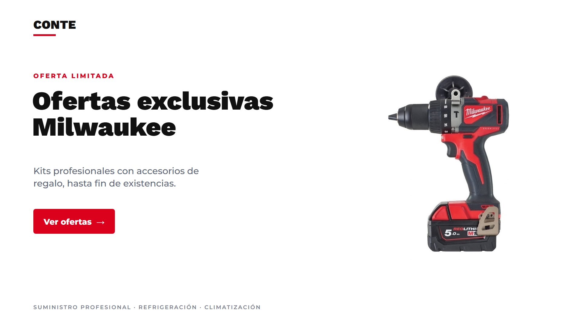 Ofertas exclusivas Milwaukee