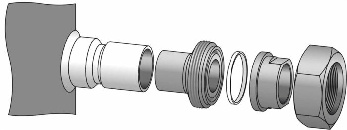 Juego manguitos soldar compresores SH105-184 Danfoss