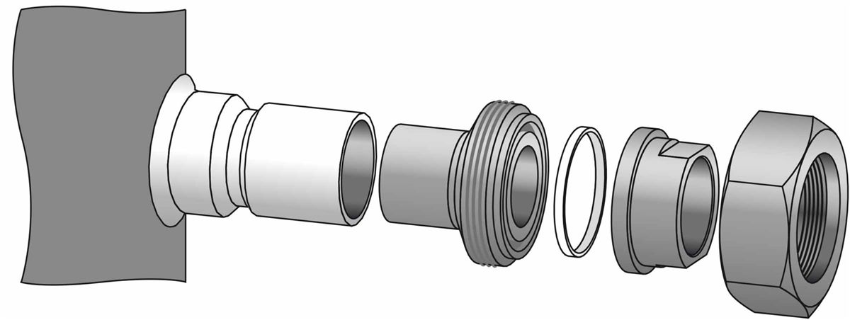 Juego manguitos soldar compresores SH105-184 Danfoss