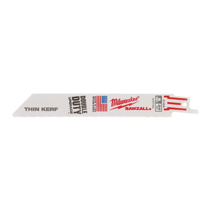 5 hojas sable thin KERF 150mm. 25TPI Milwaukee