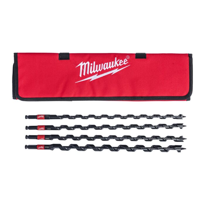 Estuche de tela de 4 brocas Auger Impacto Milwaukee