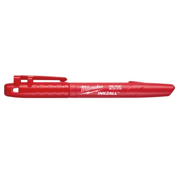 Marcador fino rojo 1mm (pedir en múltiplos de 36uds) Milwaukee