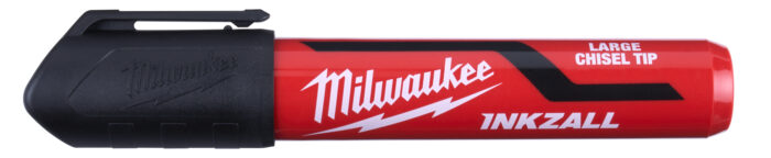 Marcador punta cincelada largo 6mm negro Milwaukee