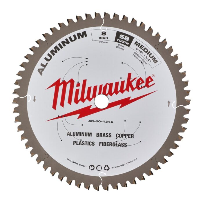 Disco sierra circ. aluminio Milwaukee