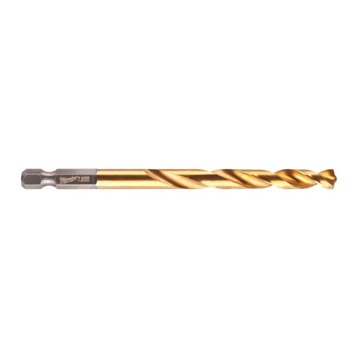 Broca RED HEX Shockwave™ HSS-G Tin 7mm Milwaukee