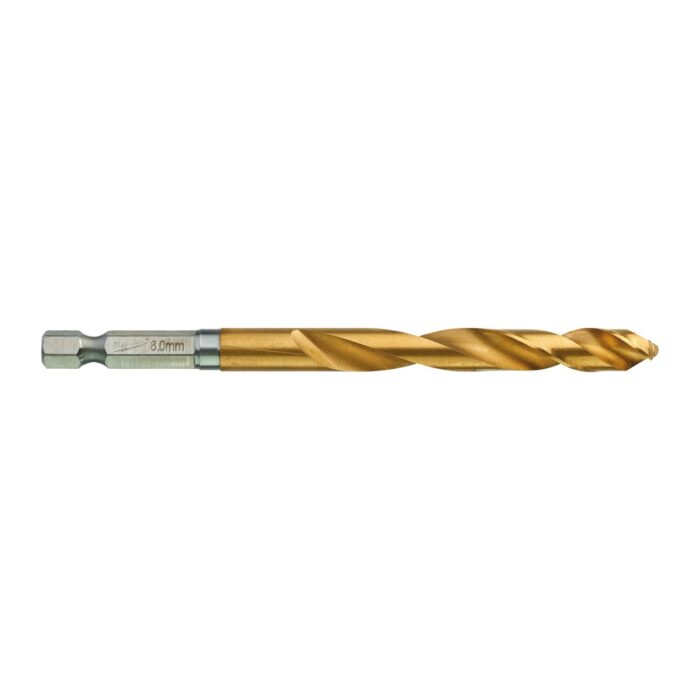 Broca RED HEX Shockwave™ HSS-G Tin 8mm Milwaukee