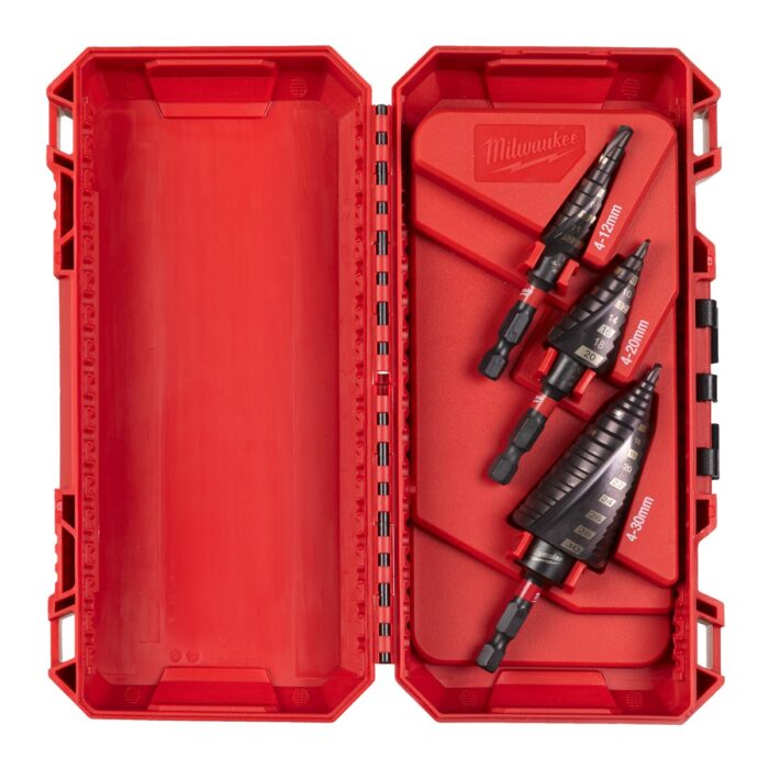 Estuche con 3 brocas escalonadas Shockwave™ Milwaukee