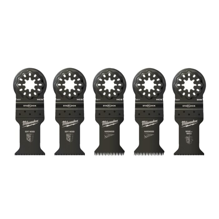 Conjunto de 5 cuchillas SL en blíster - madera Milwaukee