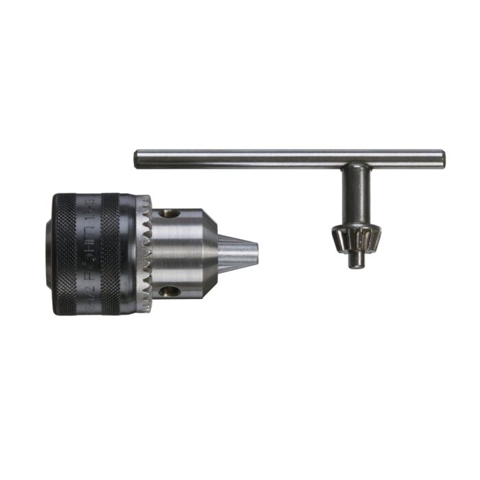 Portabrocas con llave con tornillo de seguridad. Utiliza la llave tipo A. Milwaukee