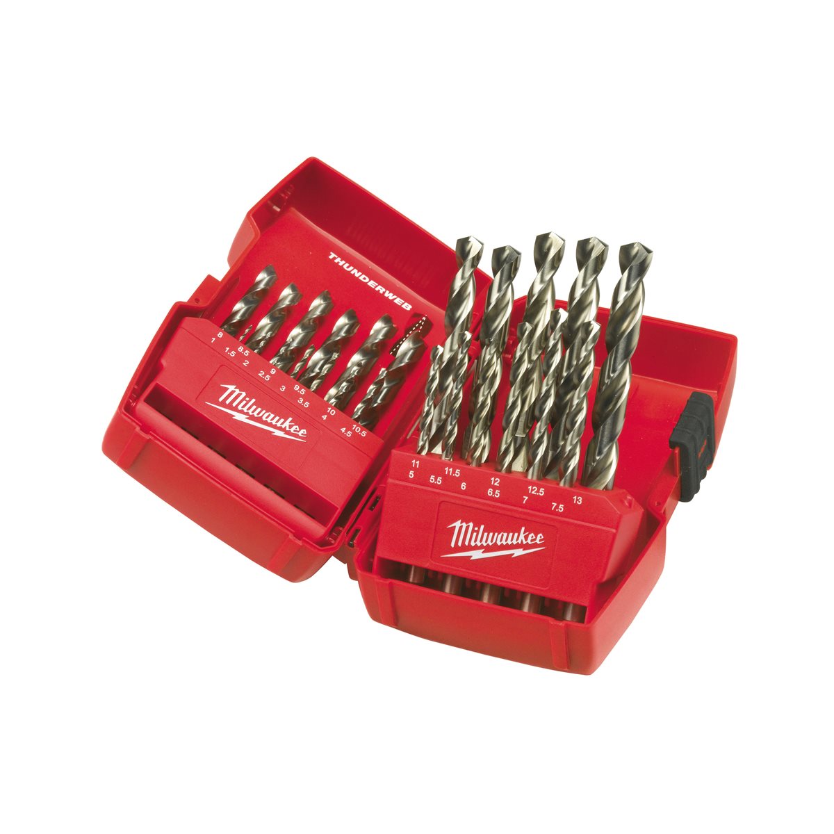 Estuche de 25 brocas hss-g thunderweb Milwaukee