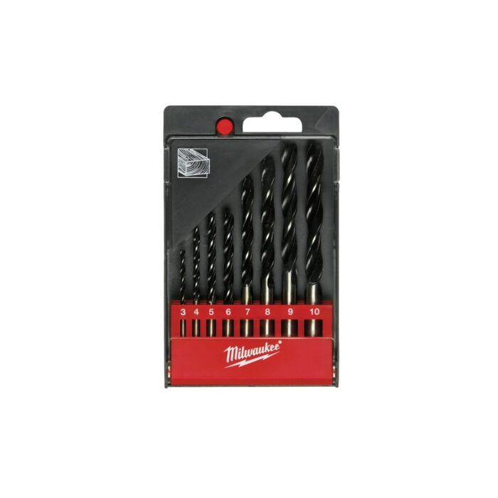 Estuche de 8 brocas para madera Milwaukee