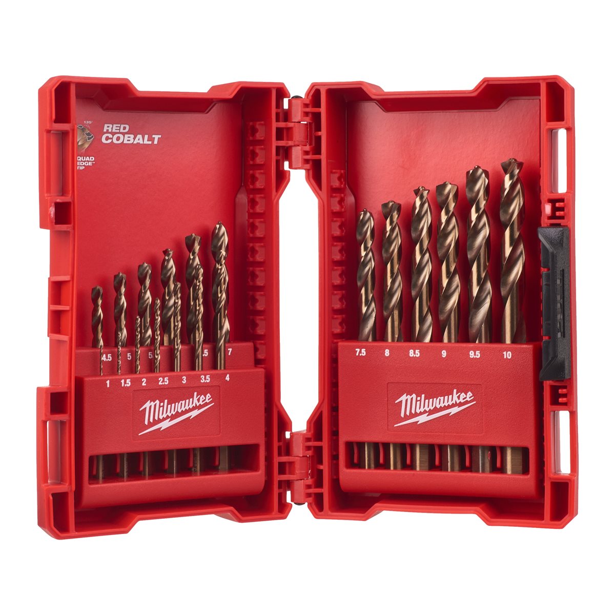 Estuche 19 brocas RH hss-g co Milwaukee