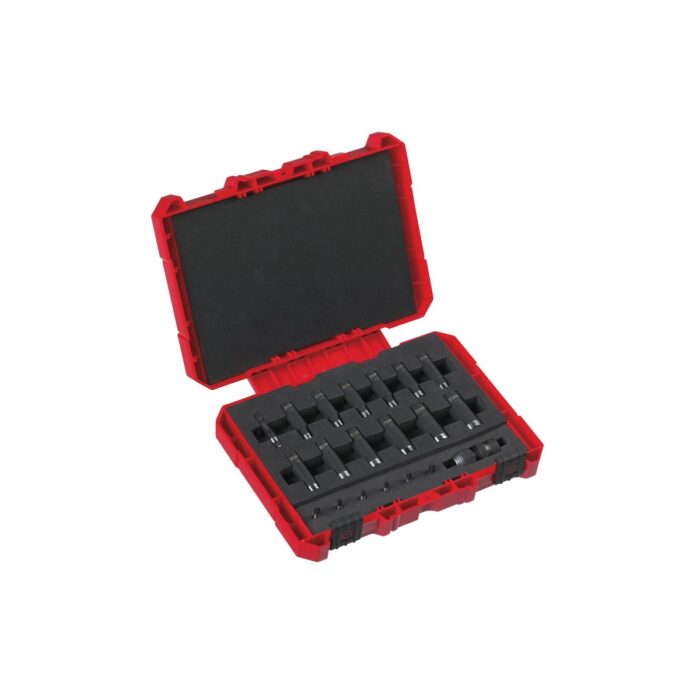 Estuche de 20 punts y vasos de 1/4" Milwaukee