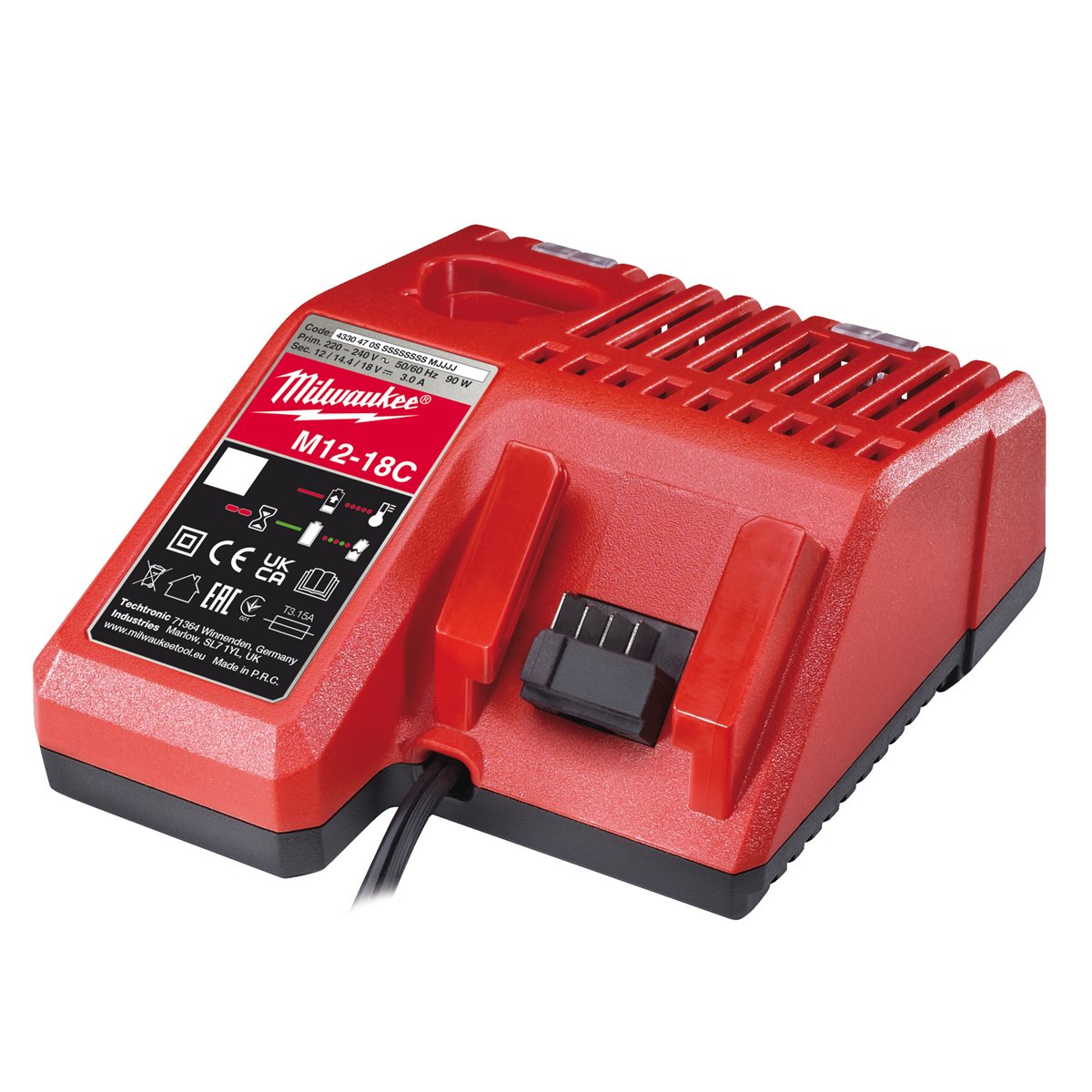 Cargador multivoltaje M12™-M18™, carga secuencial Milwaukee