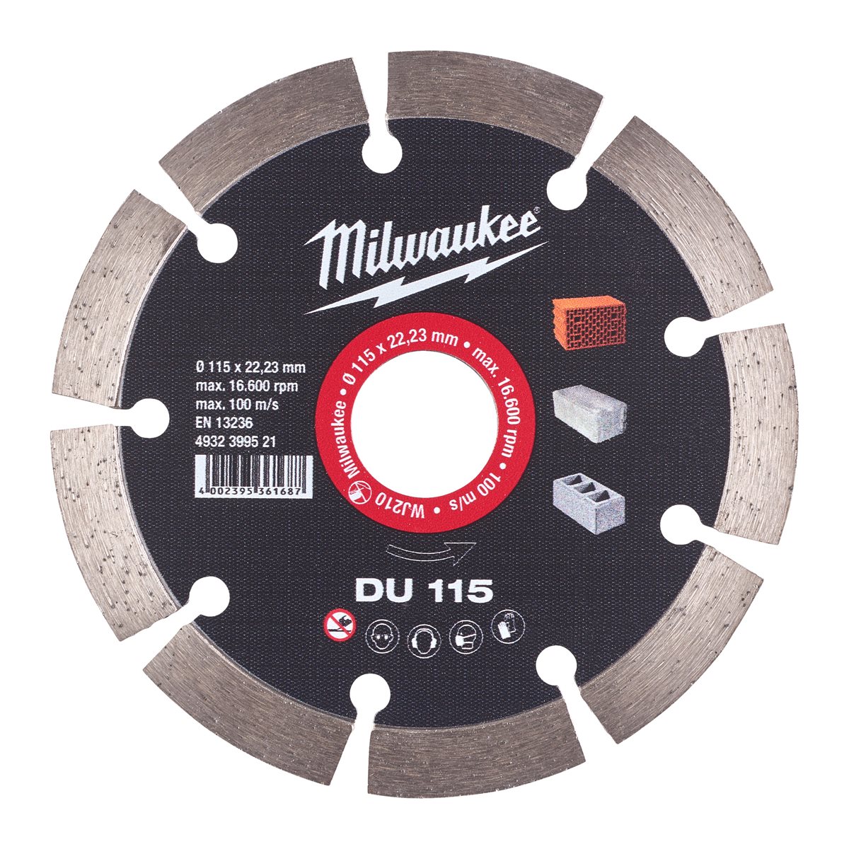 Disco diamante GENERAL OBRA - DU 115mm Milwaukee