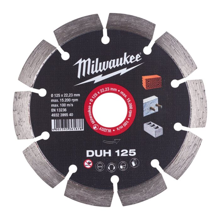 Disco diamante MAT.DUROS - DUH 125mm Milwaukee