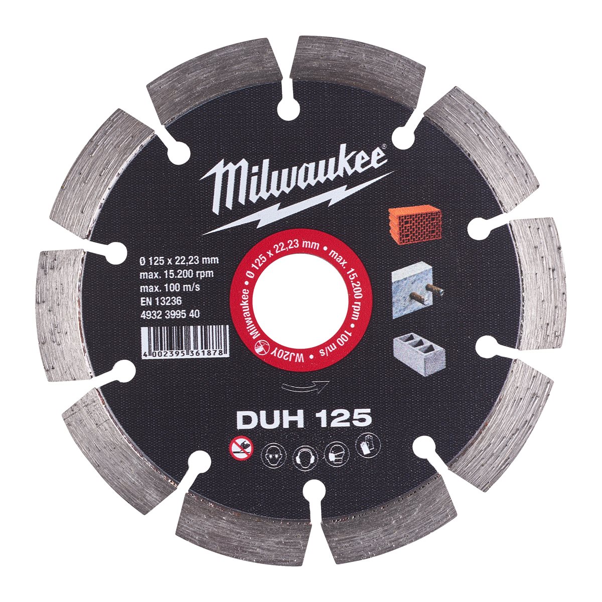 Disco diamante MAT.DUROS - DUH 125mm Milwaukee