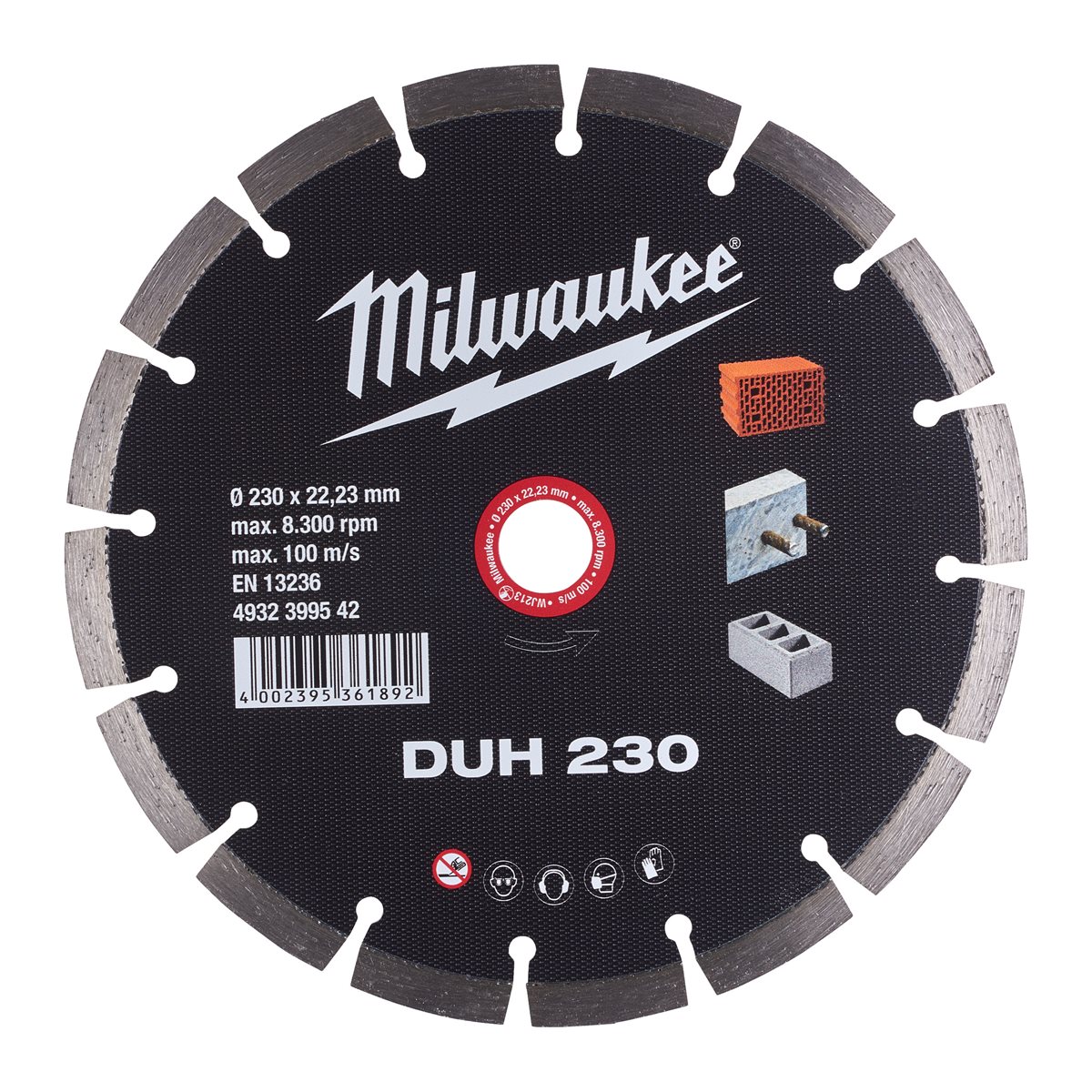 Disco diamante MAT.DUROS - DUH 230mm Milwaukee