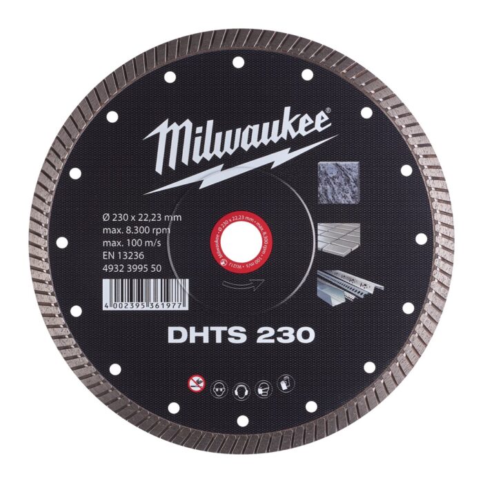 Disco diamante TURBO Extrafino - DHTS 230mm 1'9mm Milwaukee