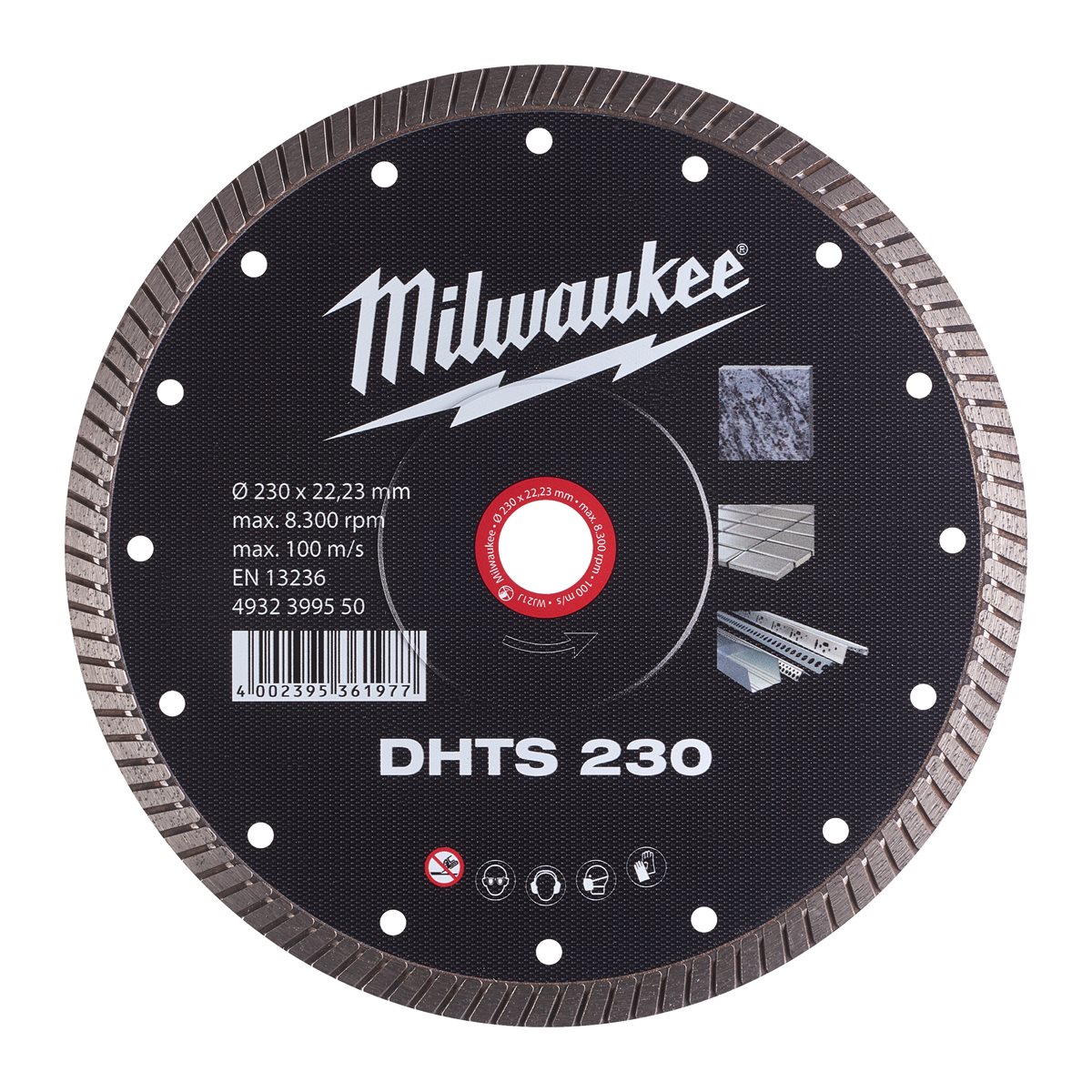 Disco diamante TURBO Extrafino - DHTS 230mm 1'9mm Milwaukee