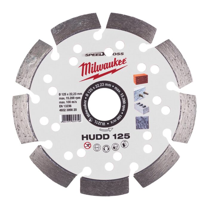 Disco diamante SPEEDCROSS Mat.Duros - HUDD 125mm Milwaukee