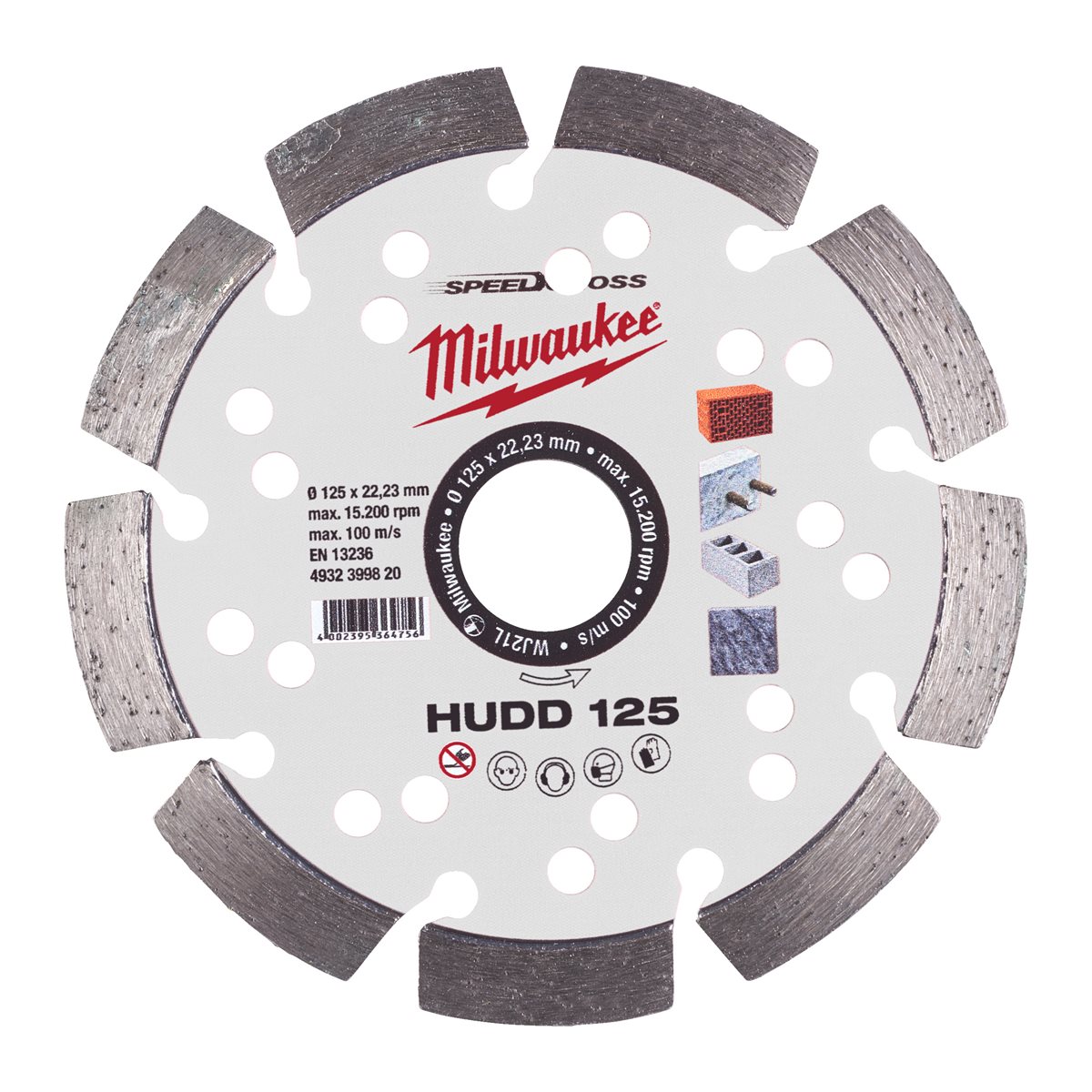 Disco diamante SPEEDCROSS Mat.Duros - HUDD 125mm Milwaukee