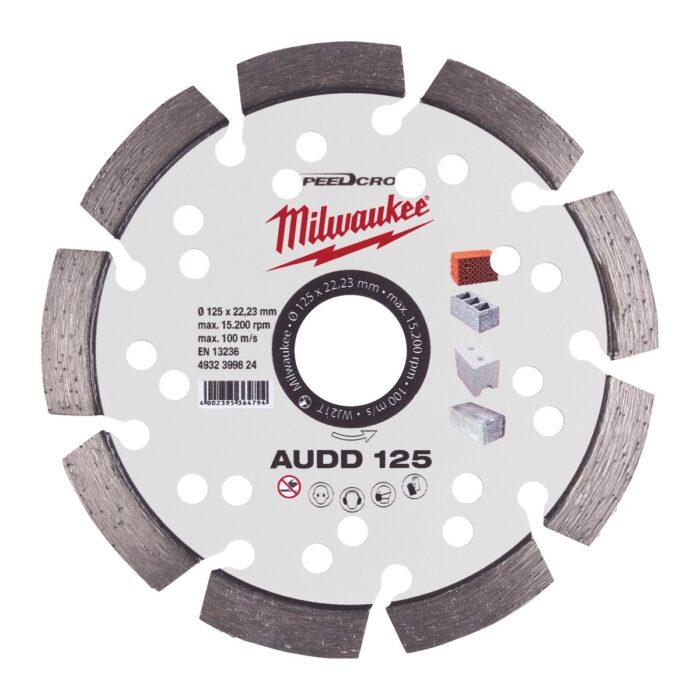 Disco diamante SPEEDCROSS Mat.Abrasivos - AUDD 125mm Milwaukee