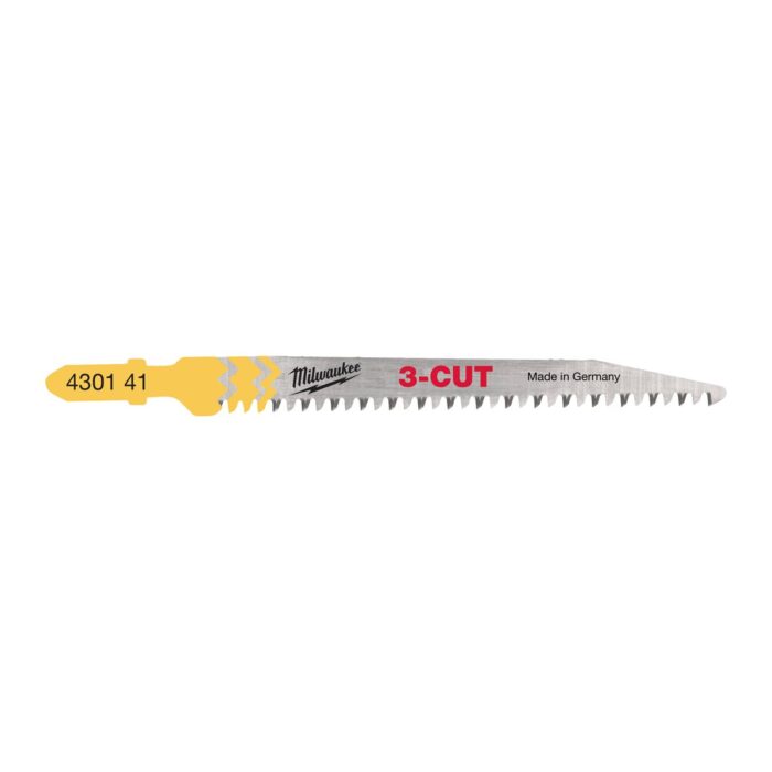 Segueta 3-CUT Cort.rápido y límpio 91mm paso 2'5mm - 5uds Milwaukee