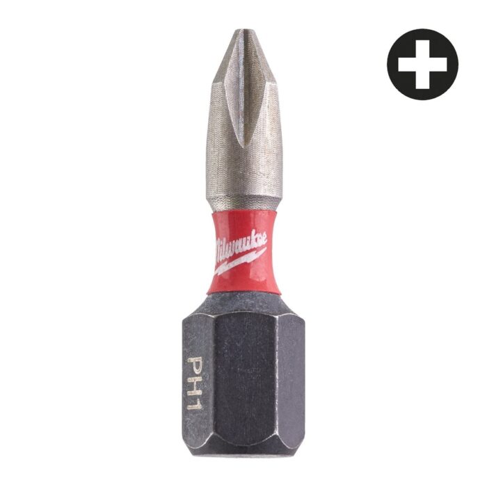 Punta shockwave ph1x25mm - 2 uds Milwaukee
