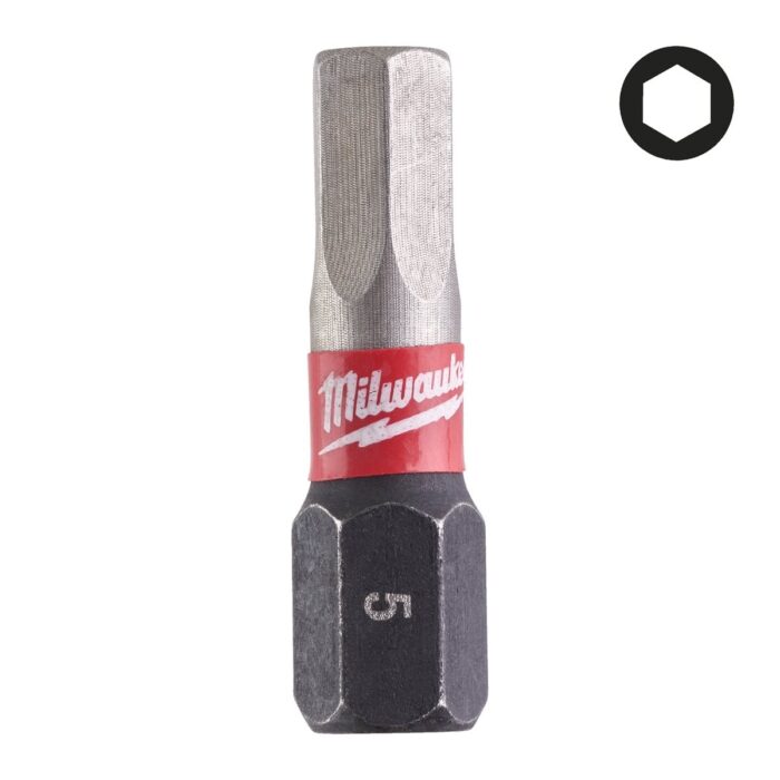 Punta shockwave hex 5x25mm (blister 2ud.) Milwaukee