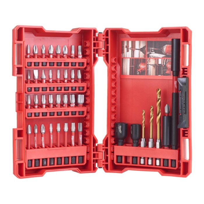 Estuche de 40 piezas shockwave impact duty Milwaukee