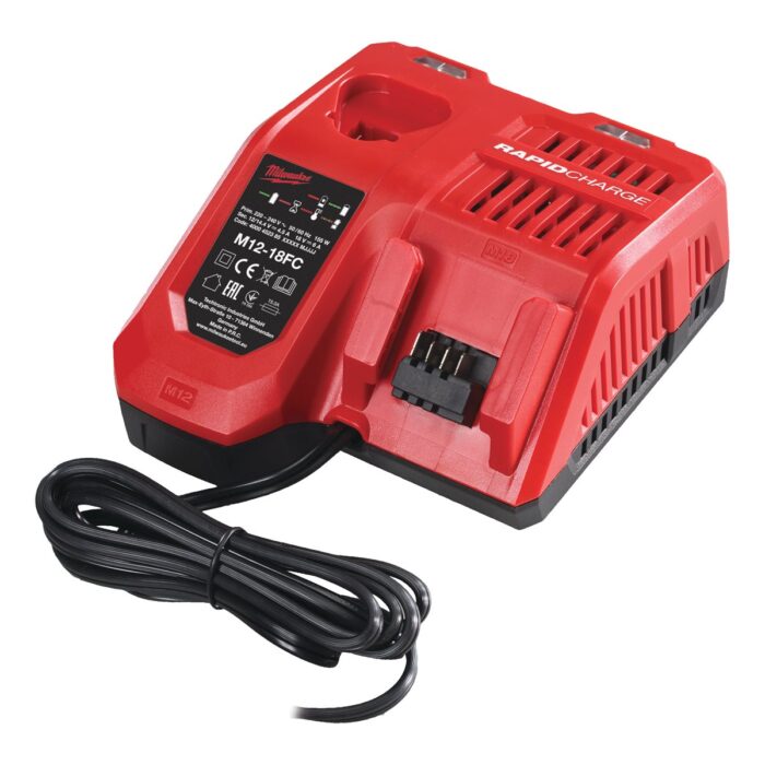 Cargador rápido multivoltaje M12™-M18™, carga secuencial Milwaukee