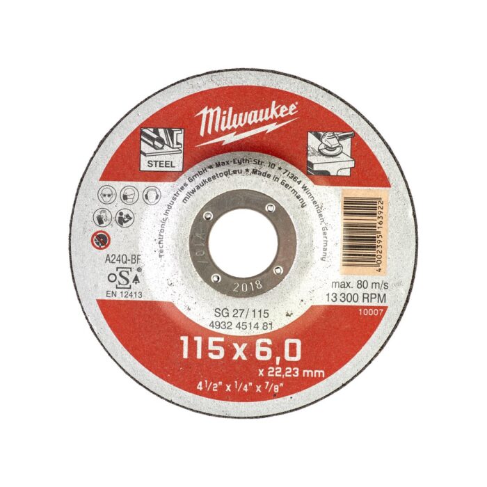Discos de desbaste Contractor Milwaukee