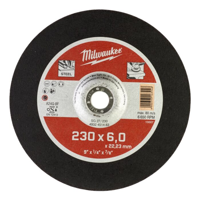 Discos de desbaste Contractor Milwaukee
