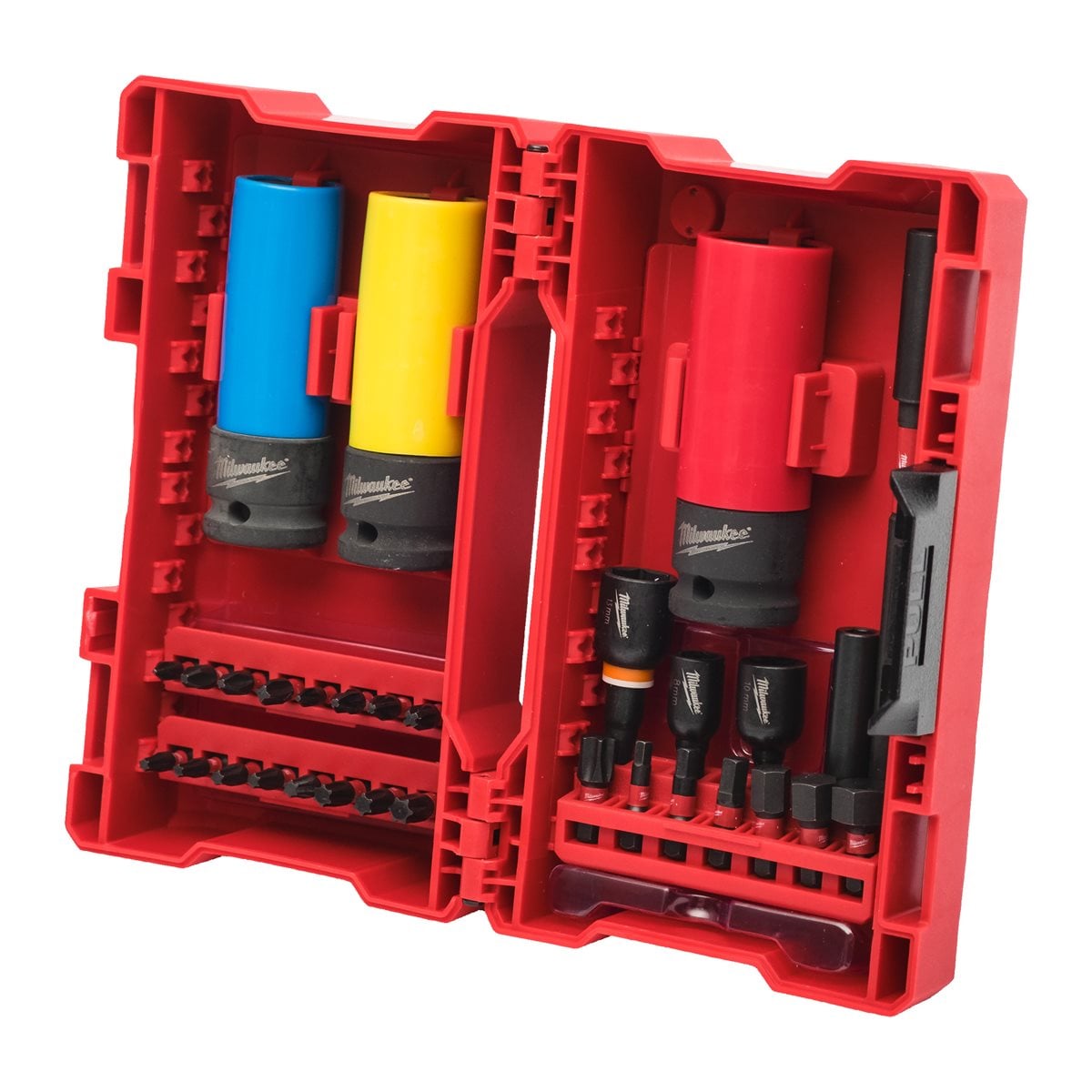 Juego de vasos de impacto para llantas con accesorios Milwaukee