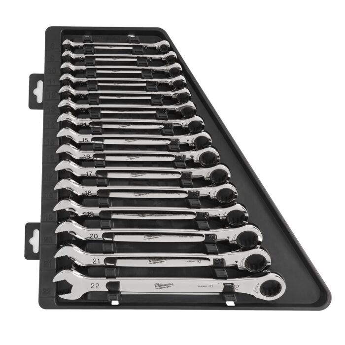 Juego de 15 llaves combinadas MAX BITE™ con carraca Milwaukee