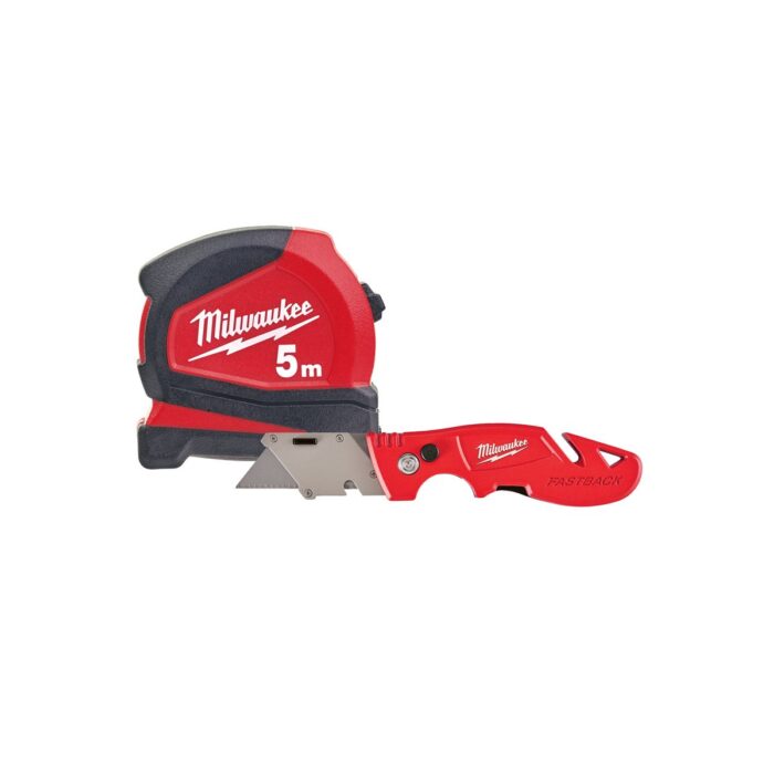 Pack metro 5m. + cutter 18mm. + nivel bolsill Milwaukee