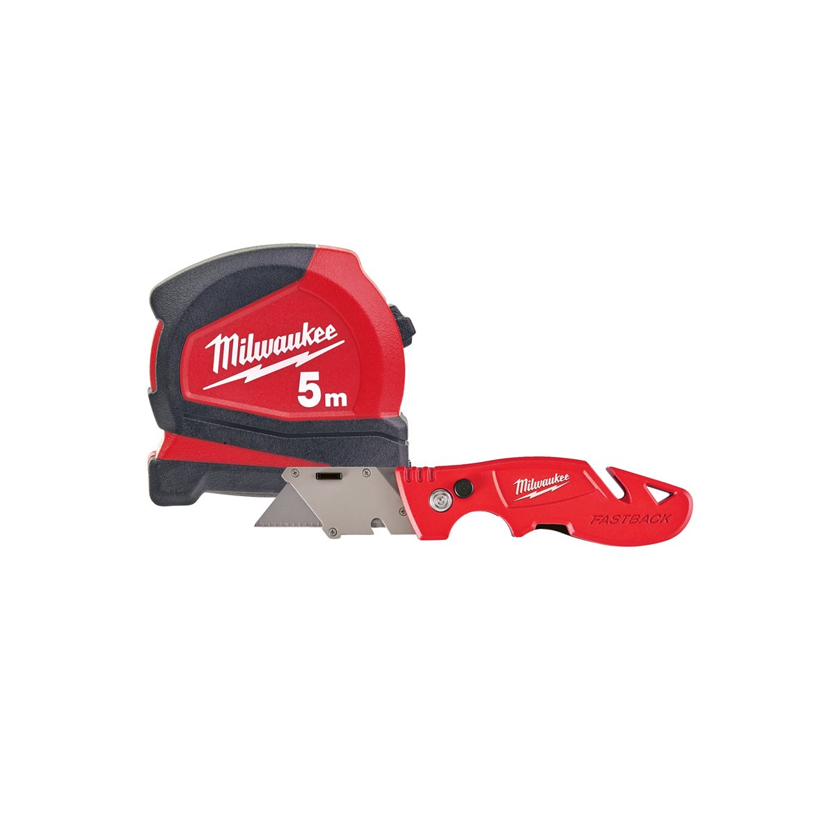 Pack metro 5m. + cutter 18mm. + nivel bolsill Milwaukee