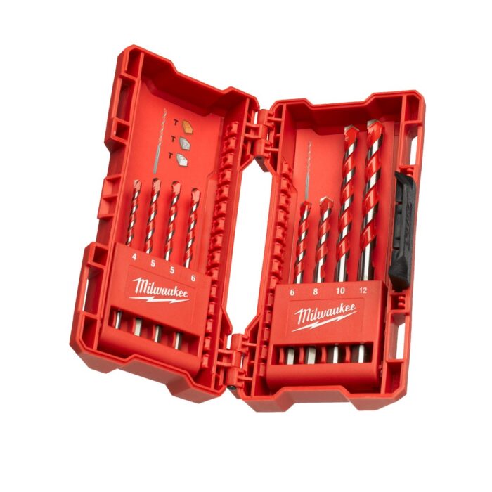Estuche 8 brocas para piedra Milwaukee