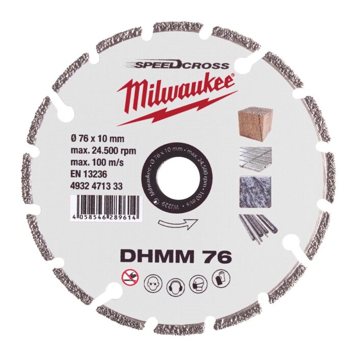 Disco de diamante SPEEDCROSS multimaterial - DHMM 76mm Milwaukee