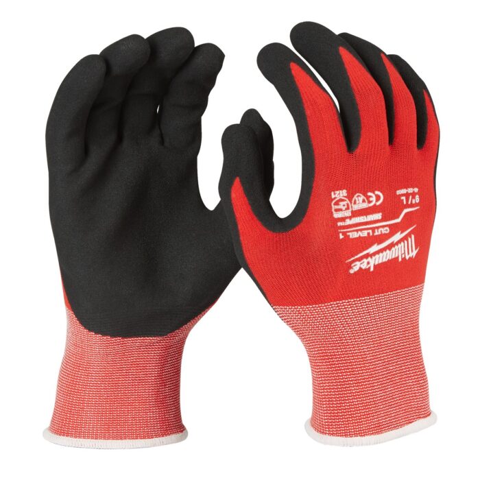 Guantes anticorte nitrilo nivel A - L / 9 - 1 par Milwaukee