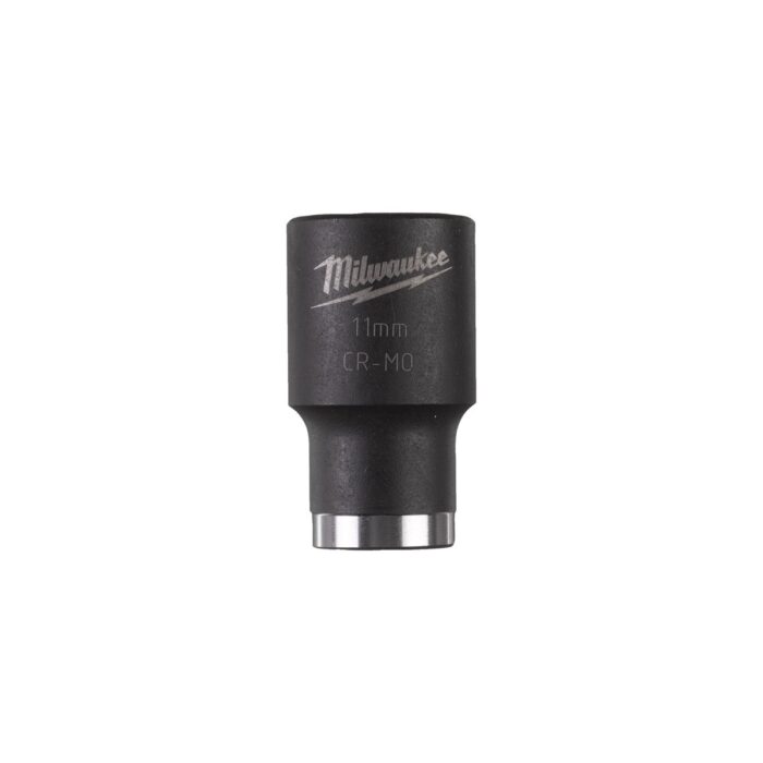 Llave de VASO 11mm shockwave 1/2" corto Milwaukee