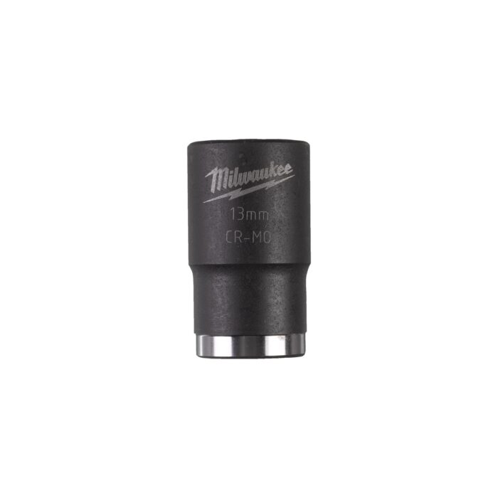 Llave de VASO 13mm shockwave 1/2" corto Milwaukee