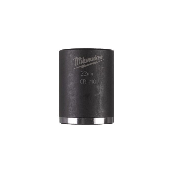 Llave de VASO 22mm shockwave 1/2" corto Milwaukee