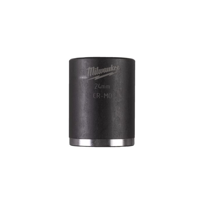 Llave de VASO 24mm shockwave 1/2" corto Milwaukee