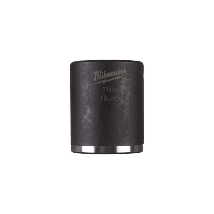 Llave de VASO 27mm shockwave 1/2" corto Milwaukee