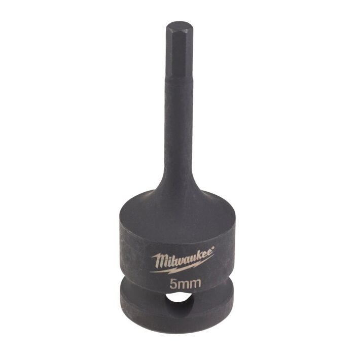 Vaso de impacto 1/2" macho corto Hex 5 Milwaukee