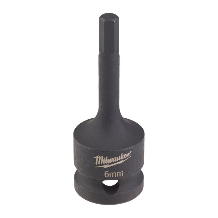 Vaso de impacto 1/2" macho corto Hex 6 Milwaukee