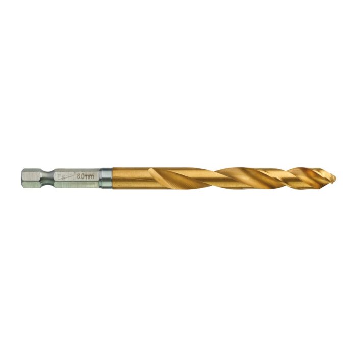 Broca RED HEX Shockwave™ HSS-G Tin 8mm - 5uds Milwaukee