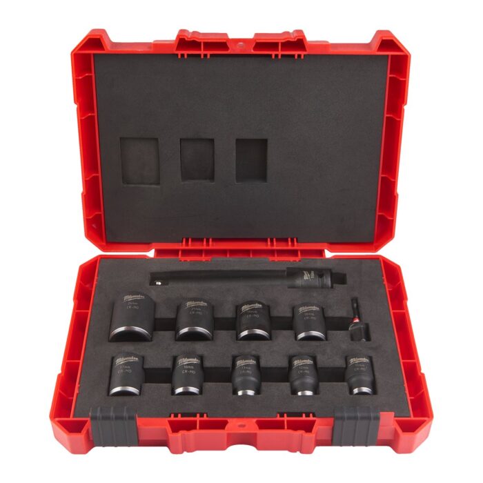 Estuche vasos de impacto de 1/2" Milwaukee